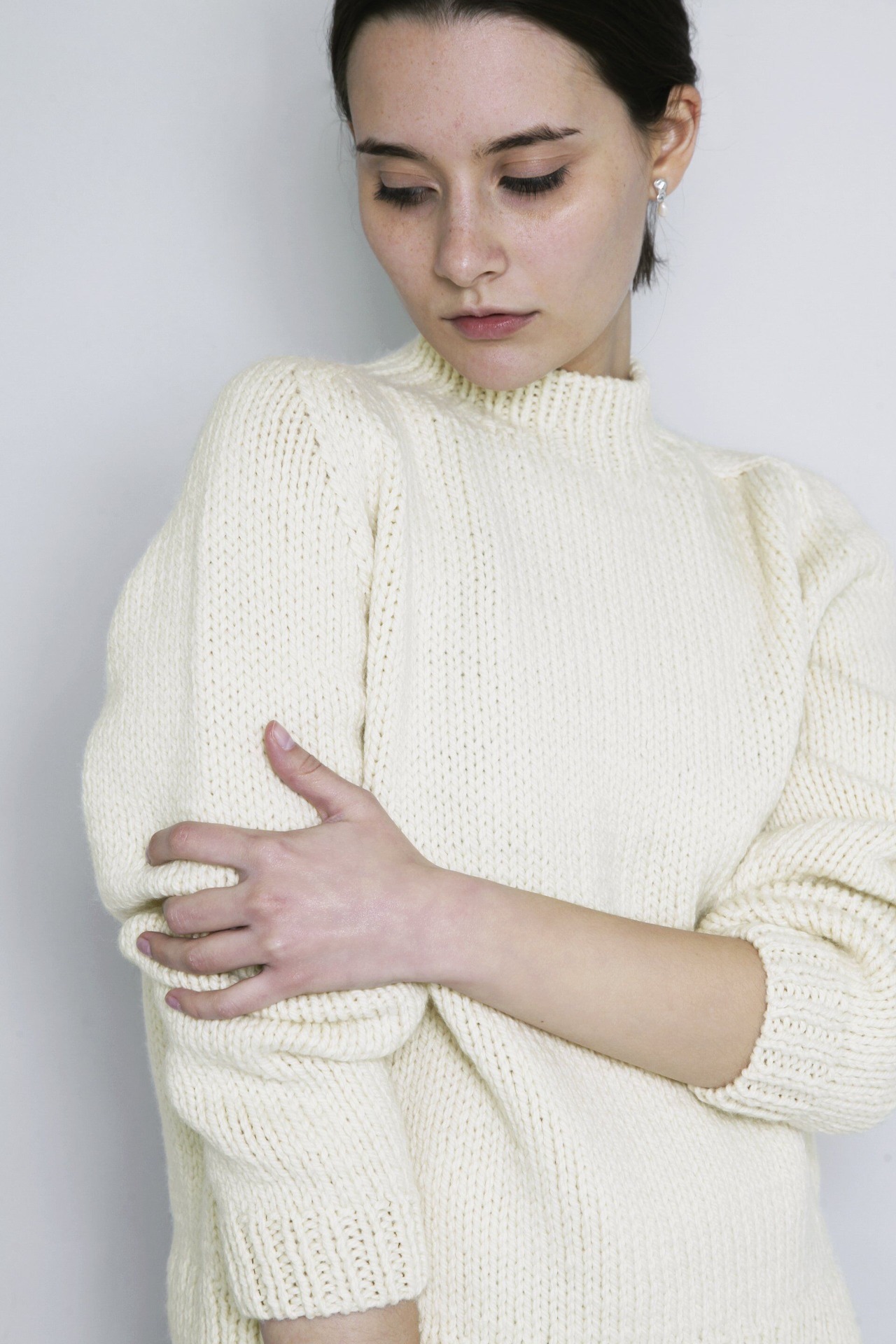 OUND(オウンド)  MOLLE -HAND KNITTED WOOL JUMPER ウルグアイウール手編みセーター