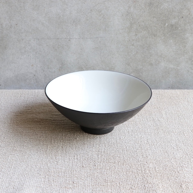 黒泡 15cm飯器  Black foam  15cm rice bowl