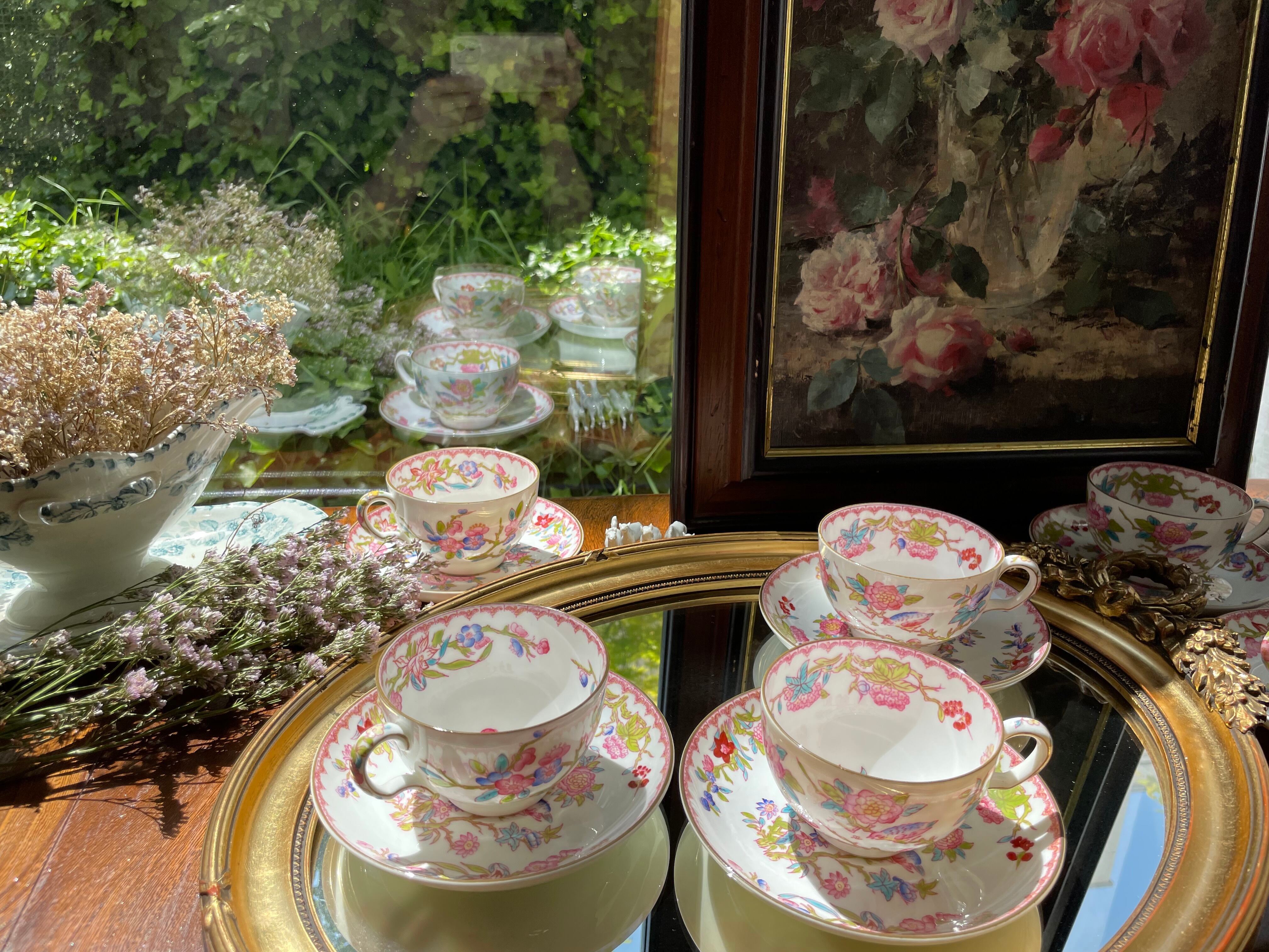 ref : 1529 アンティークティーカップ/ オールドミントン/ Minton 3934