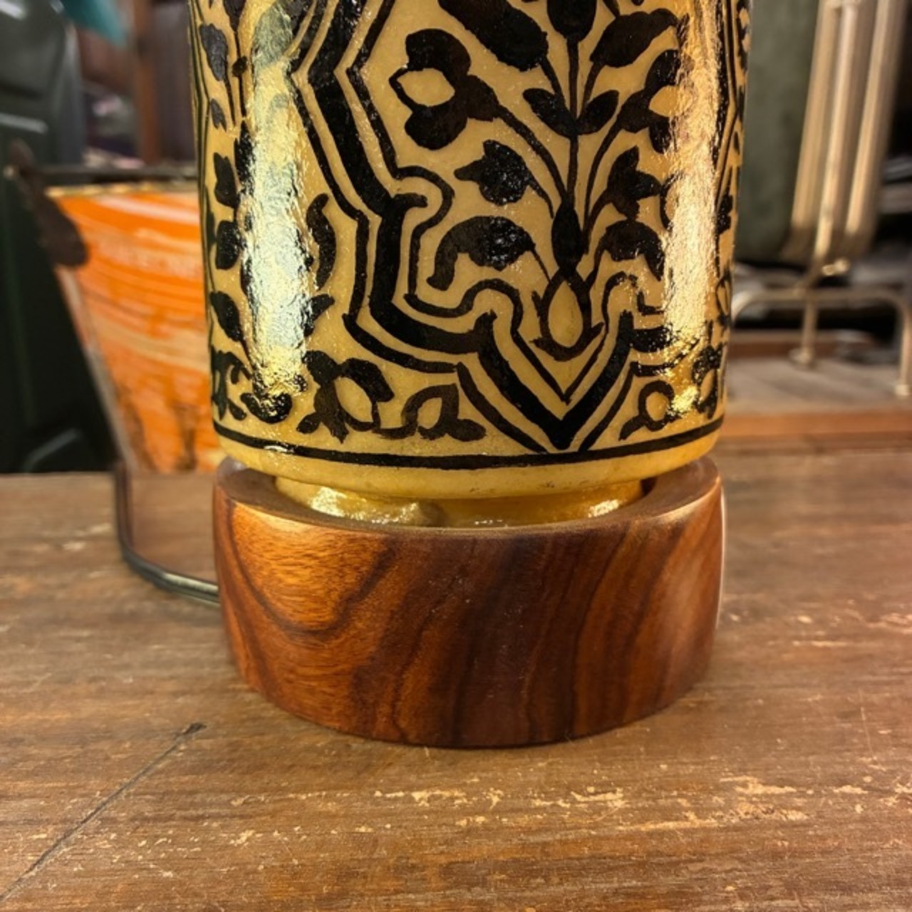 Pakistan Camel Lamp Tube 3color - Turquoise Brown Black / パキスタン キャメルランプ チューブ型 全3色 ターコイズ ブラウン ブラック ラクダ デスクランプ 間接照明 ライト 置き型 オリエンタル  ギフト プレゼント