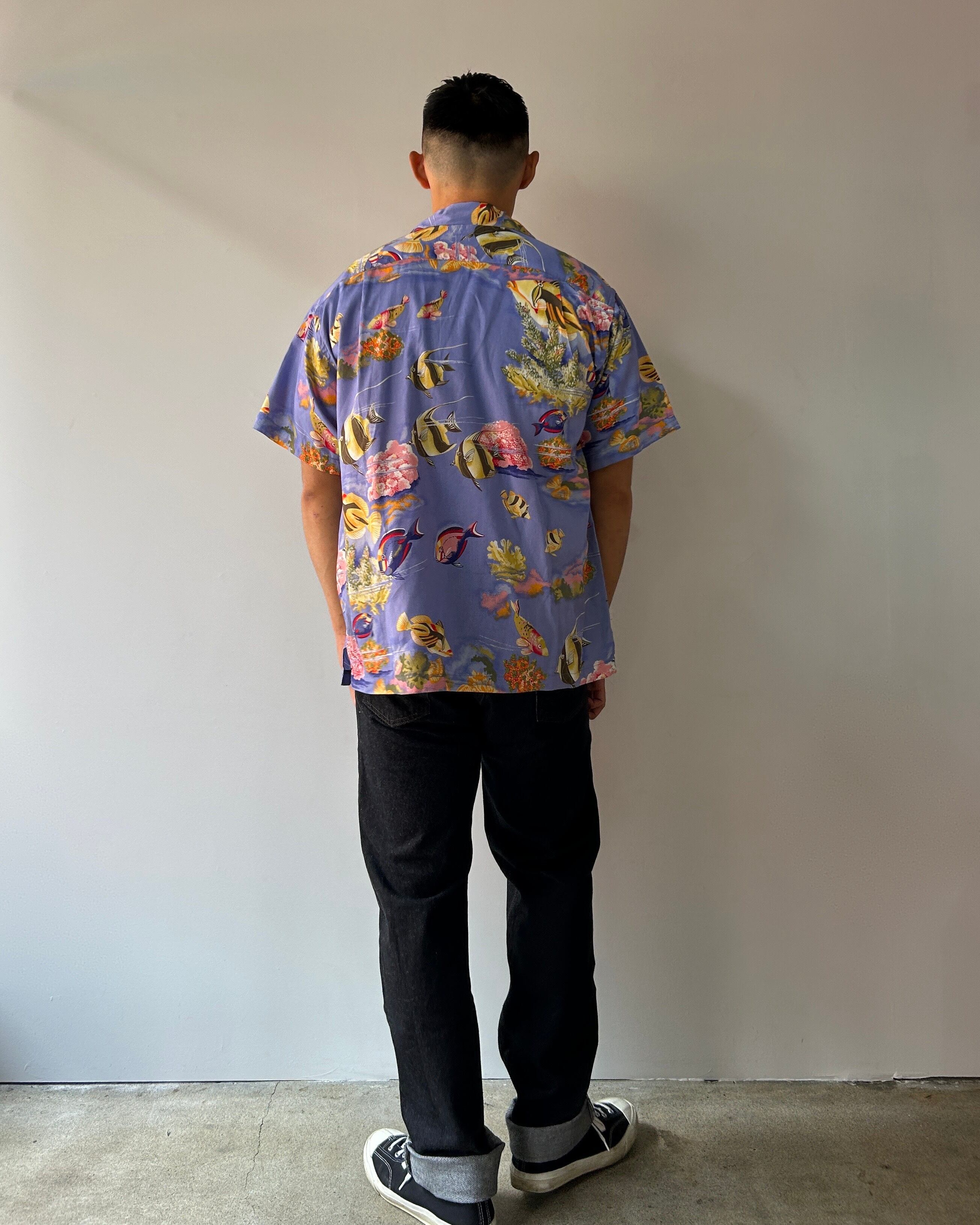 美品 Pataloha M 03年 熱帯魚 Patagonia パタゴニア アロハシャツ 総柄 