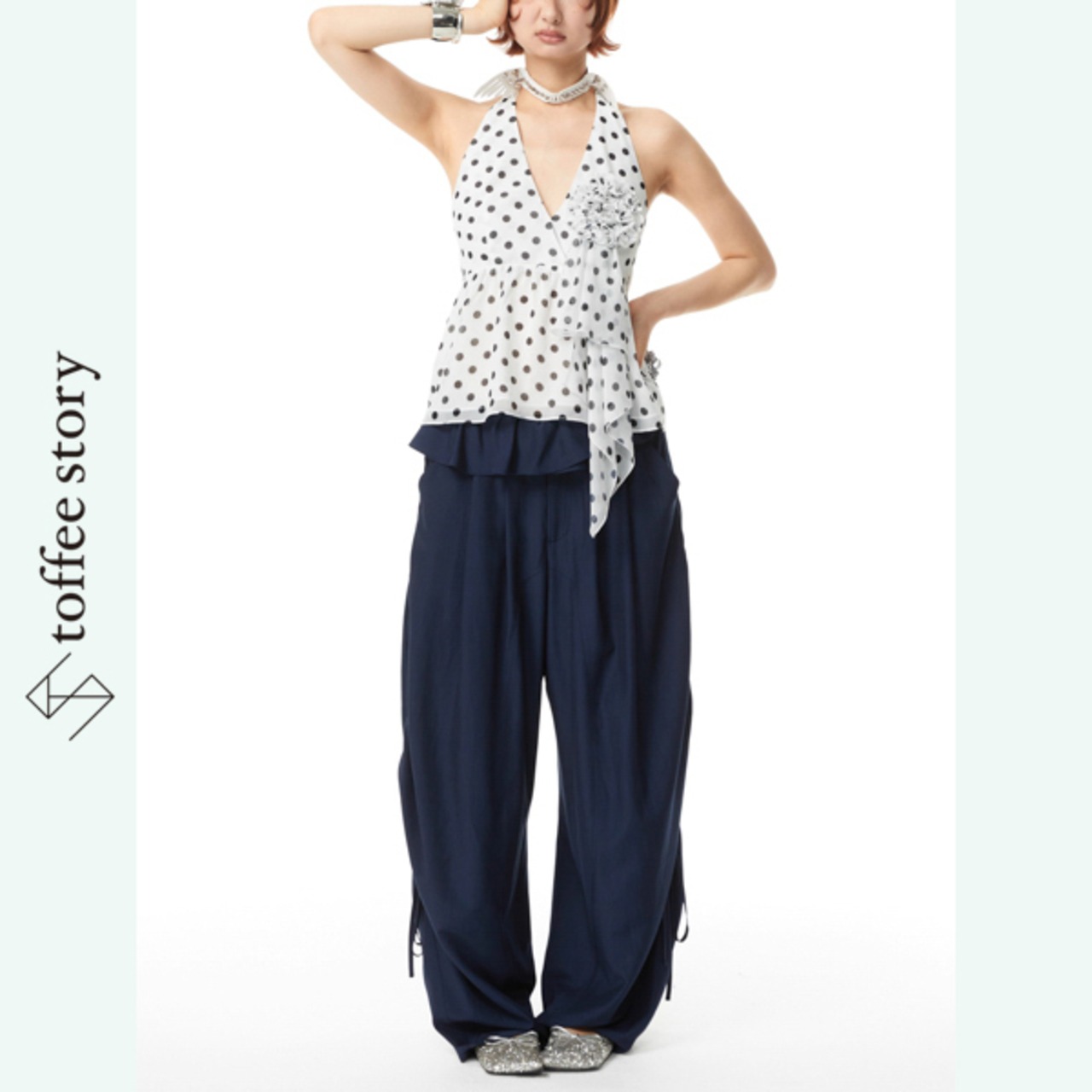 揺らぎの境界 ワイドパンツ 《B0002》