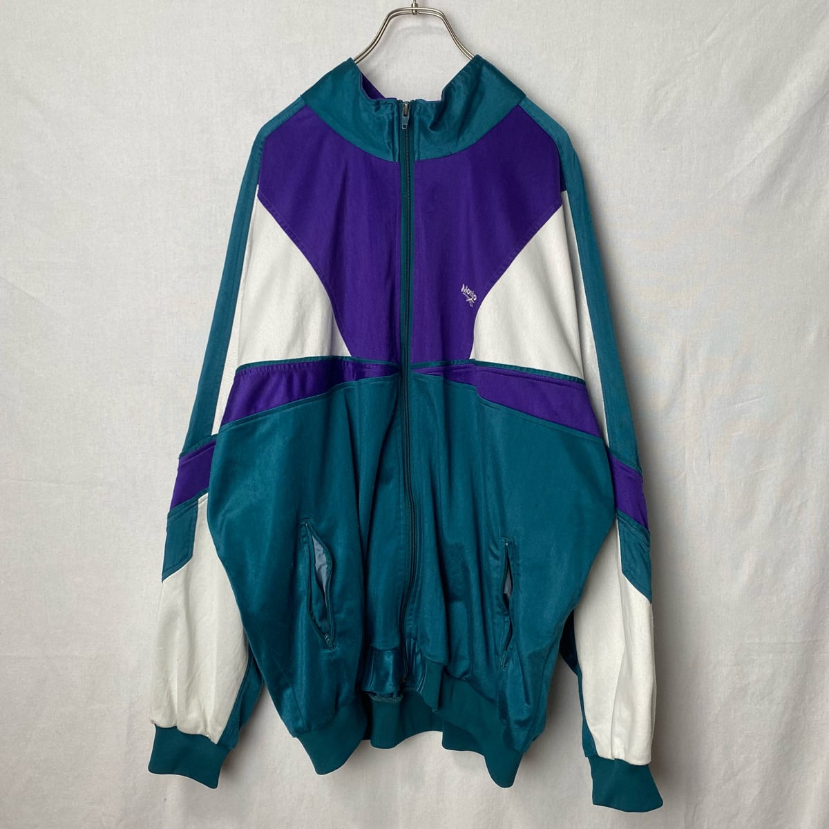 90s ポロシャツ オーバーサイズ ゆるだぼ パープル used vintage