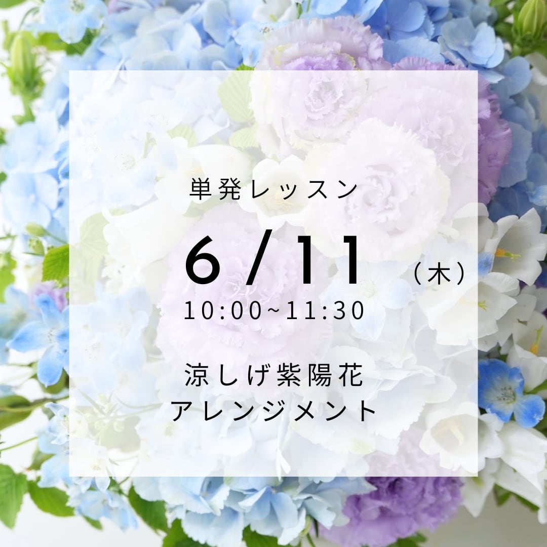 【6/11(木)】単発レッスン