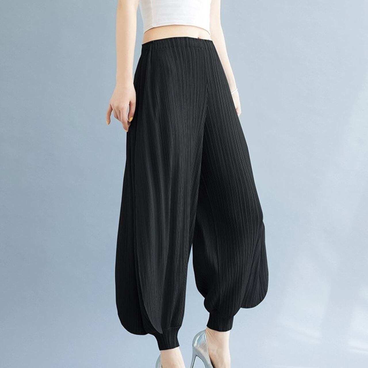 プリーツハーレムパンツ R0072