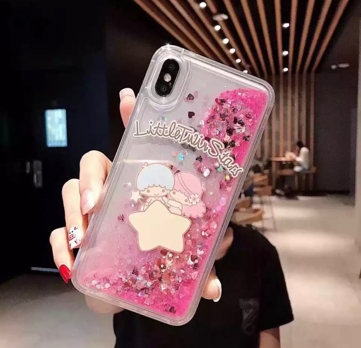 サンリオ リトルツインスターズ iPhoneケース ピンク Sanrio Happy Store