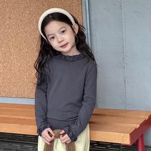 冬多重フリル心地よいＴシャツ