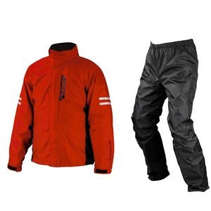【人気】[KOMINE] バイク用レインウェア 03-539 メンズ Red XL