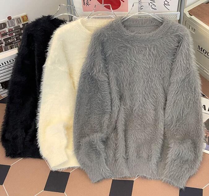 ファーカシミヤ7Gクルーネックセーター | BLAMINK (Women