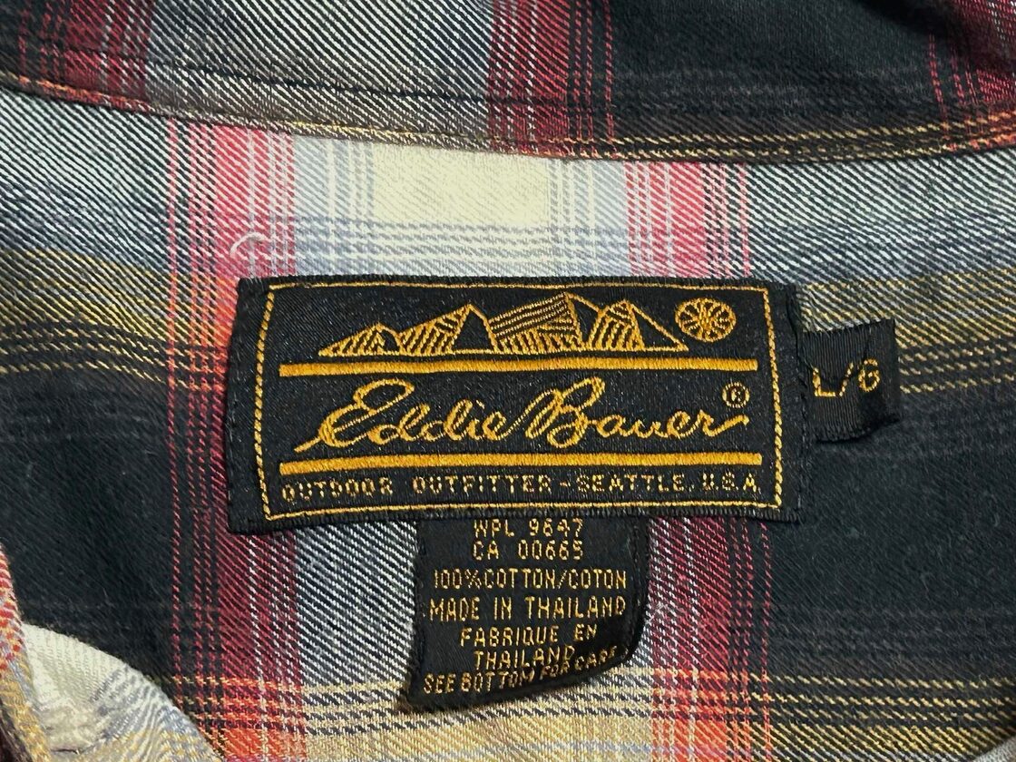 80s Eddie Bauer エディーバウアー プレイド オンブレ シャドー 