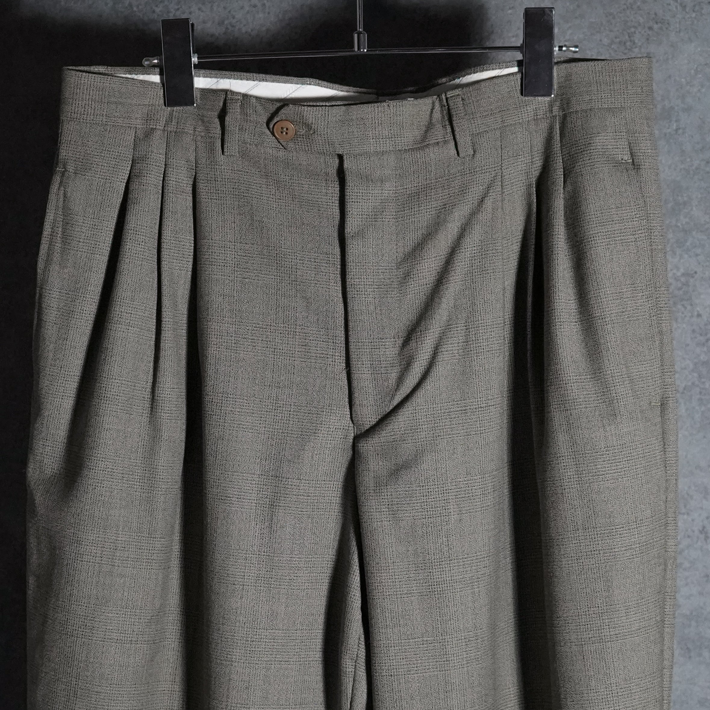 90s courrèges homme⁠ Vintage Slacks Wool Trousers Made in Italy