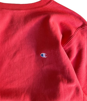 Vintage 90s L Champion reverse weave sweatshirt -SALMON PINK-