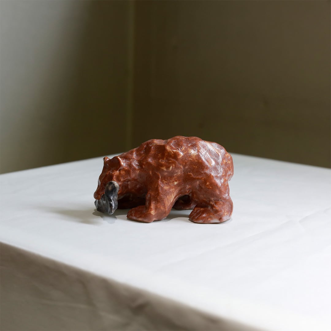 enjoy ceramics club wood bear (オブジェ) | FREEPARK