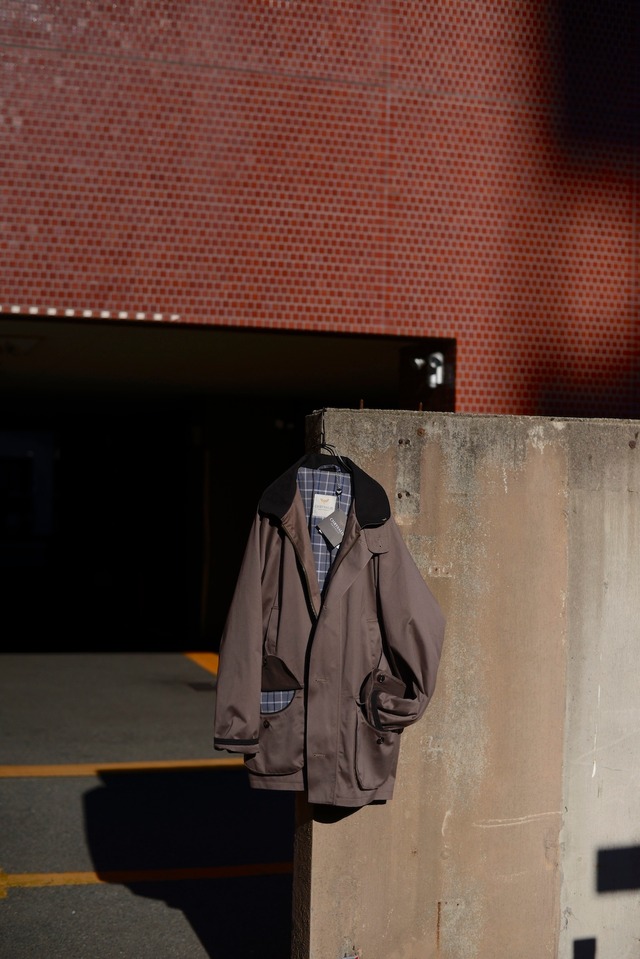 ANSNAM / Ex. wool linen zip pullover tops  textile by lyria (Houndstooth)
