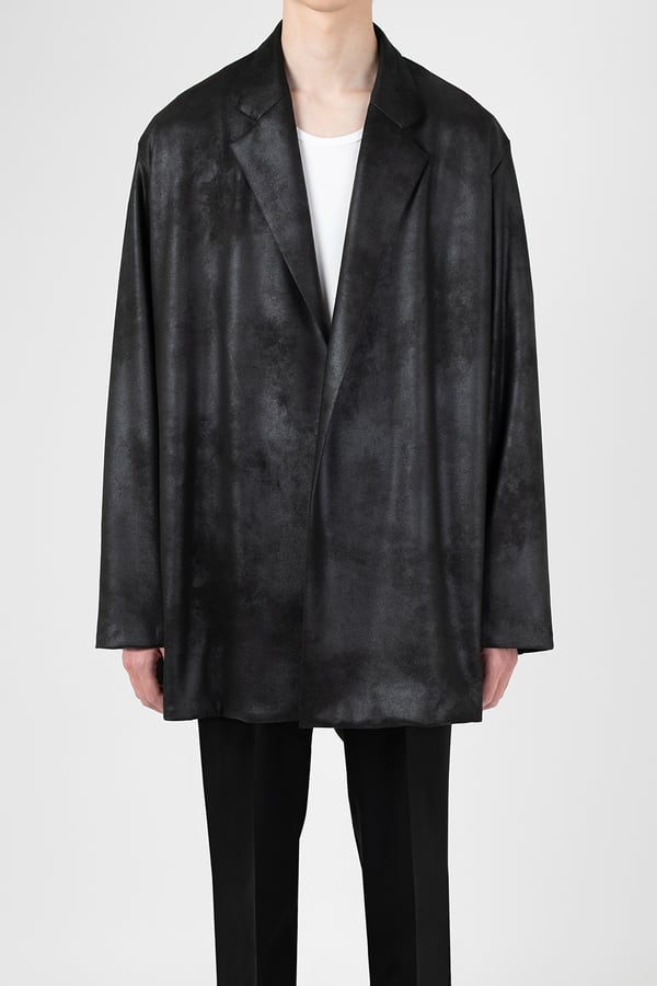 LAD MUSICIAN【ラッドミュージシャン 】STRETCH FAUX LEATHER JERSEY