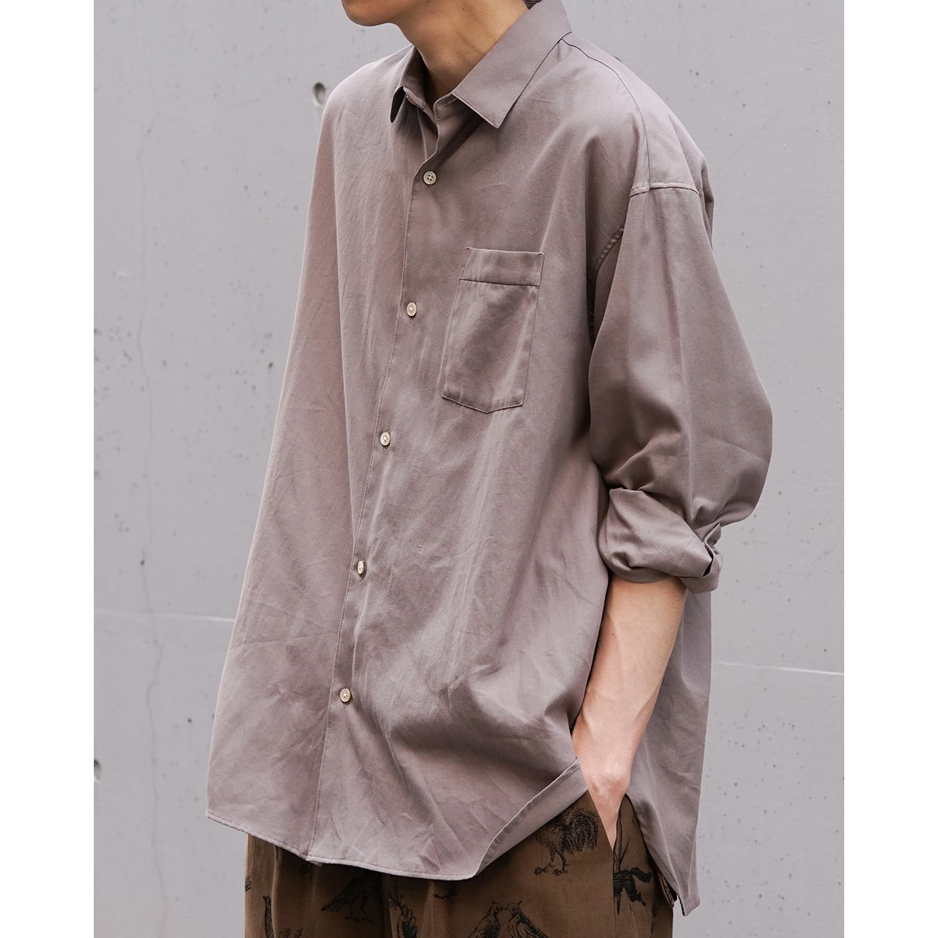 Blanc YM] (ブランワイエム) BL-26S-SOWS Soft Oxford Wide Shirts