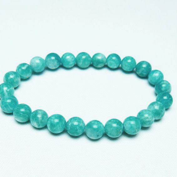 アマゾナイト ブレスレット 8mm 一点物 メール便可 [M便 1/10] 111-47746