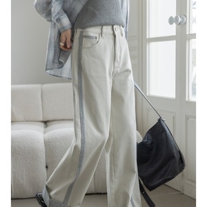 high waist straight pants