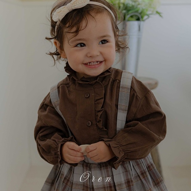 Oren 2nd［取寄］kids) rea frill blouse 26autumn