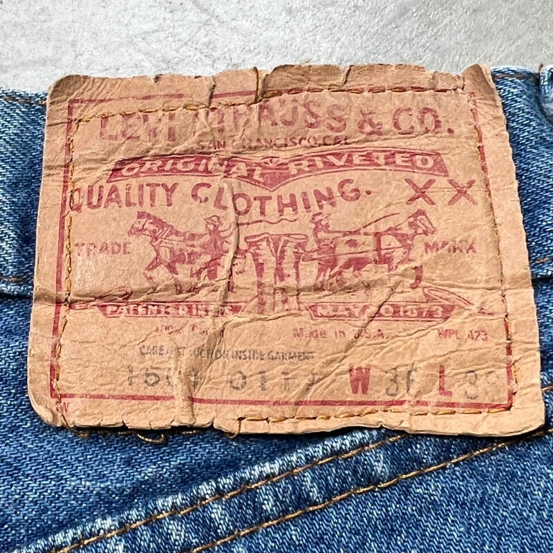 80's Levi's リーバイス 1501-0117 デニムパンツ 内股シングル 刻印524 移行期 レギュラー 実寸W34 USA製 希少  ヴィンテージ BA-1891 RM2310H | agito vintage powered by BASE