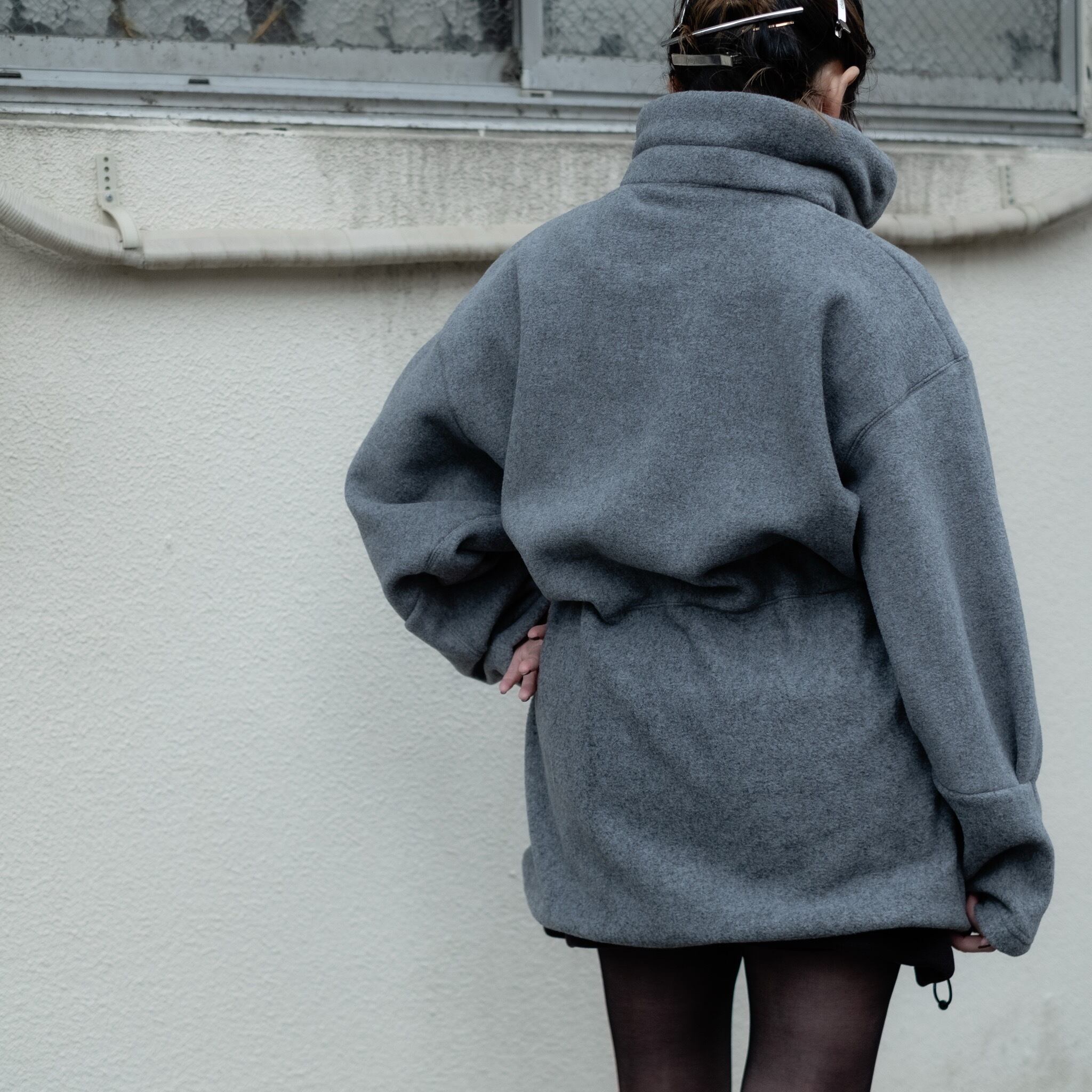 HOLIDAY】 classic fleece anorak dress | olaf