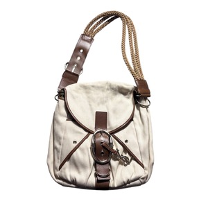 archive YVES SAINT LAURENT RIVE GAUCHE canvas shoulder bag