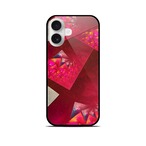 華札 - 和風 角丸型 強化ガラスiPhoneケース