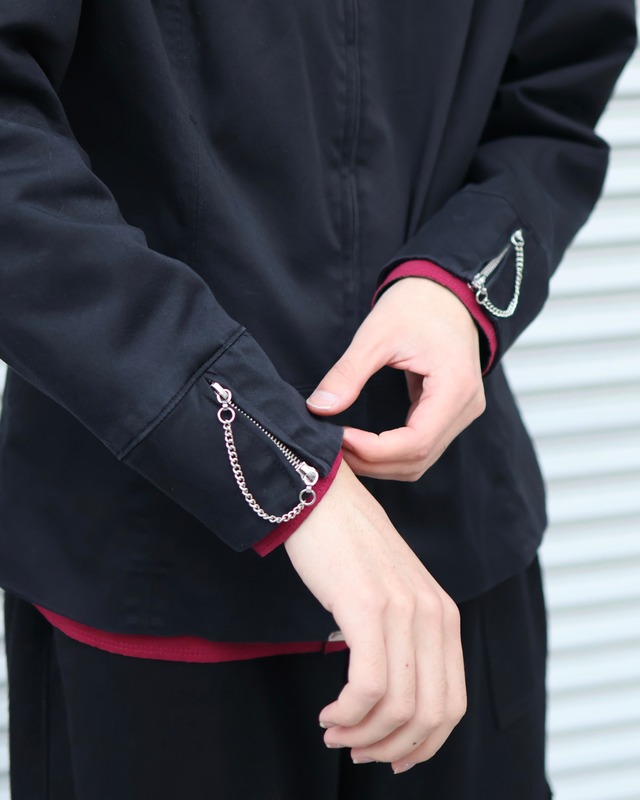 Collar design zip blouson