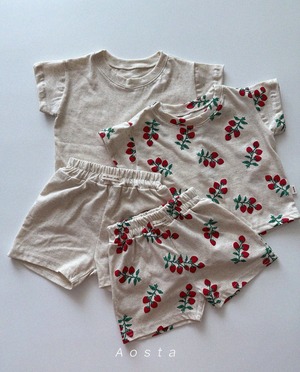 【予約】Aosta / Linen Short Sleeve T