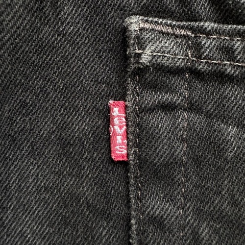 【W34 L30】90s USA製 levi's black 511 詳細写真4