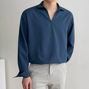 Vネックプルオーバーシャツ　MT0080018