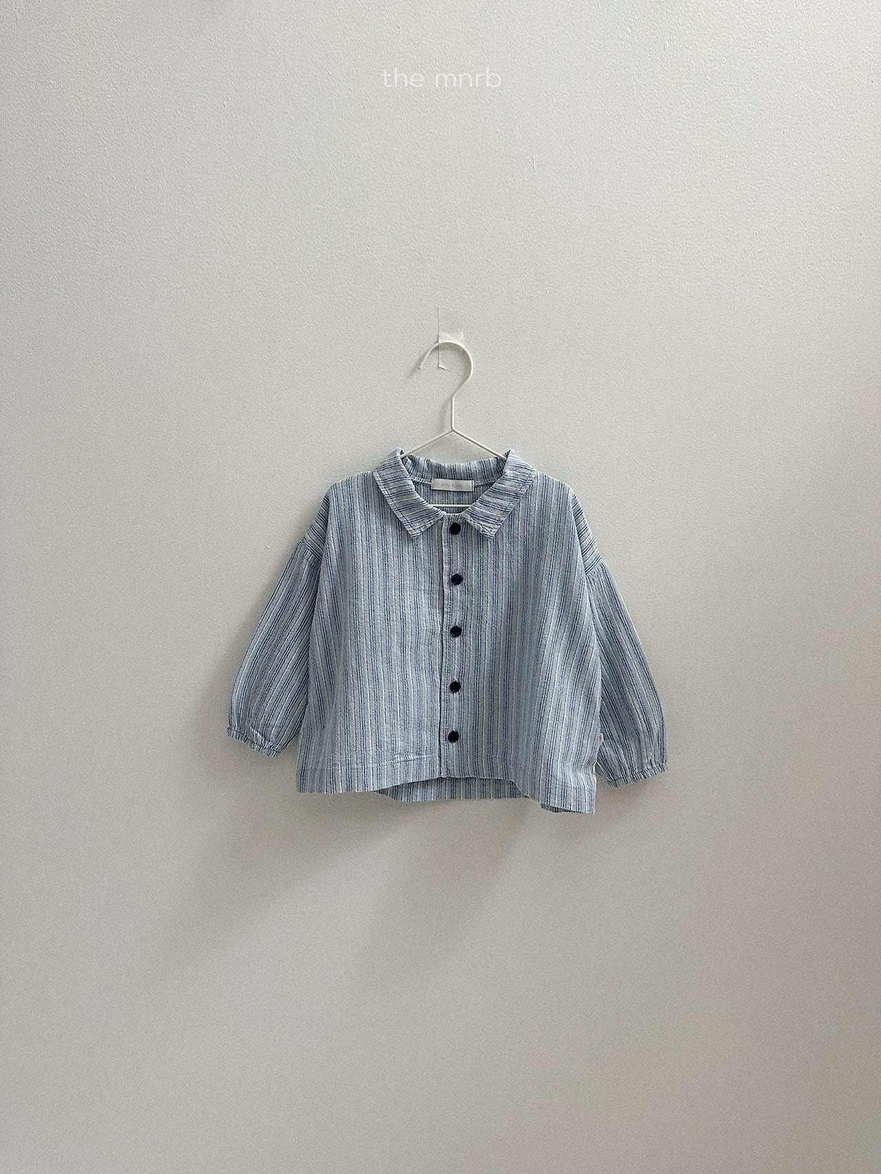 送料無料【予約】/ ウディストライプシャツ / minirobe