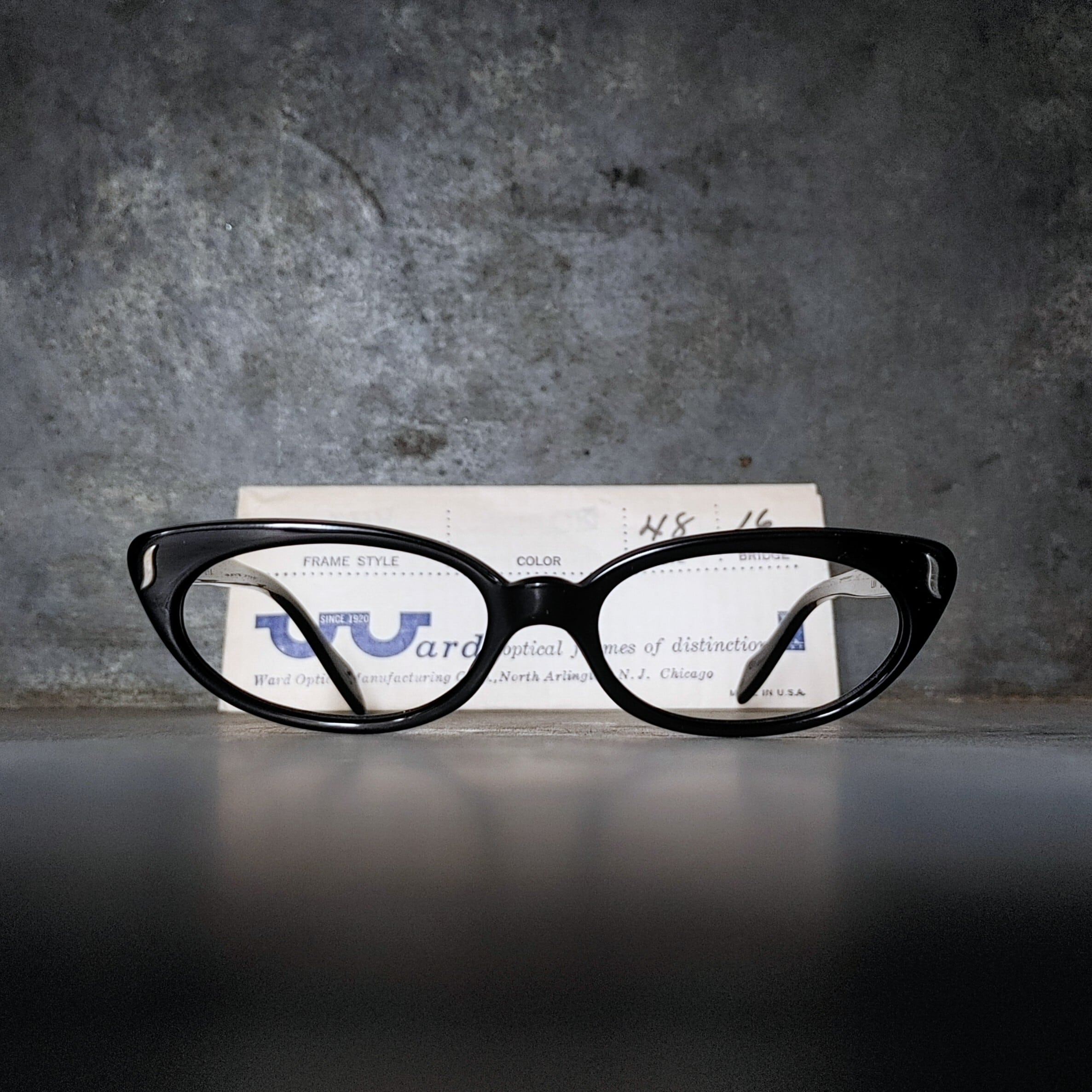 眼鏡 Ward Optical 50's 60's アメリカ製 デッドストック 眼鏡 Ward Optical 50's 60's アメリカ製 デッドストック
