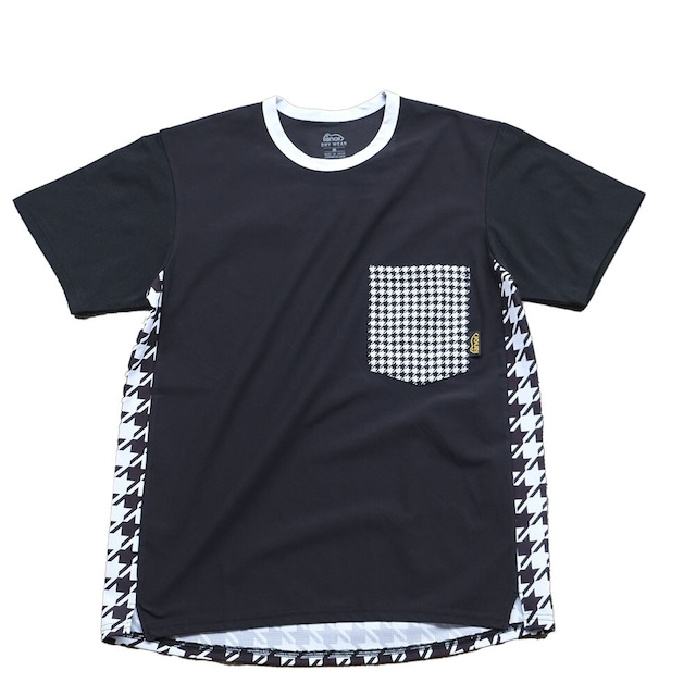 ranor(ラナー) HOUNDSTOOTH T-SHIRT BLACK