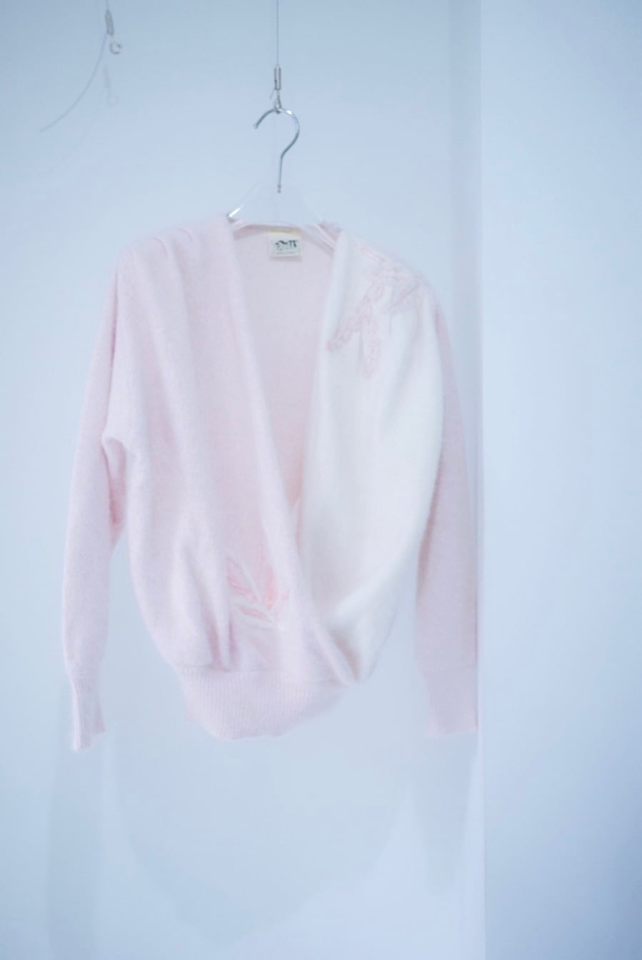 【専用】twotone flower embroidery knit