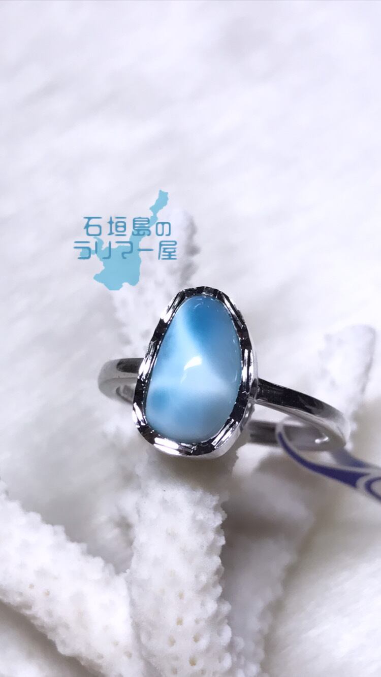 ラリマーリング(指輪)silver925 フリーサイズ Ri-15