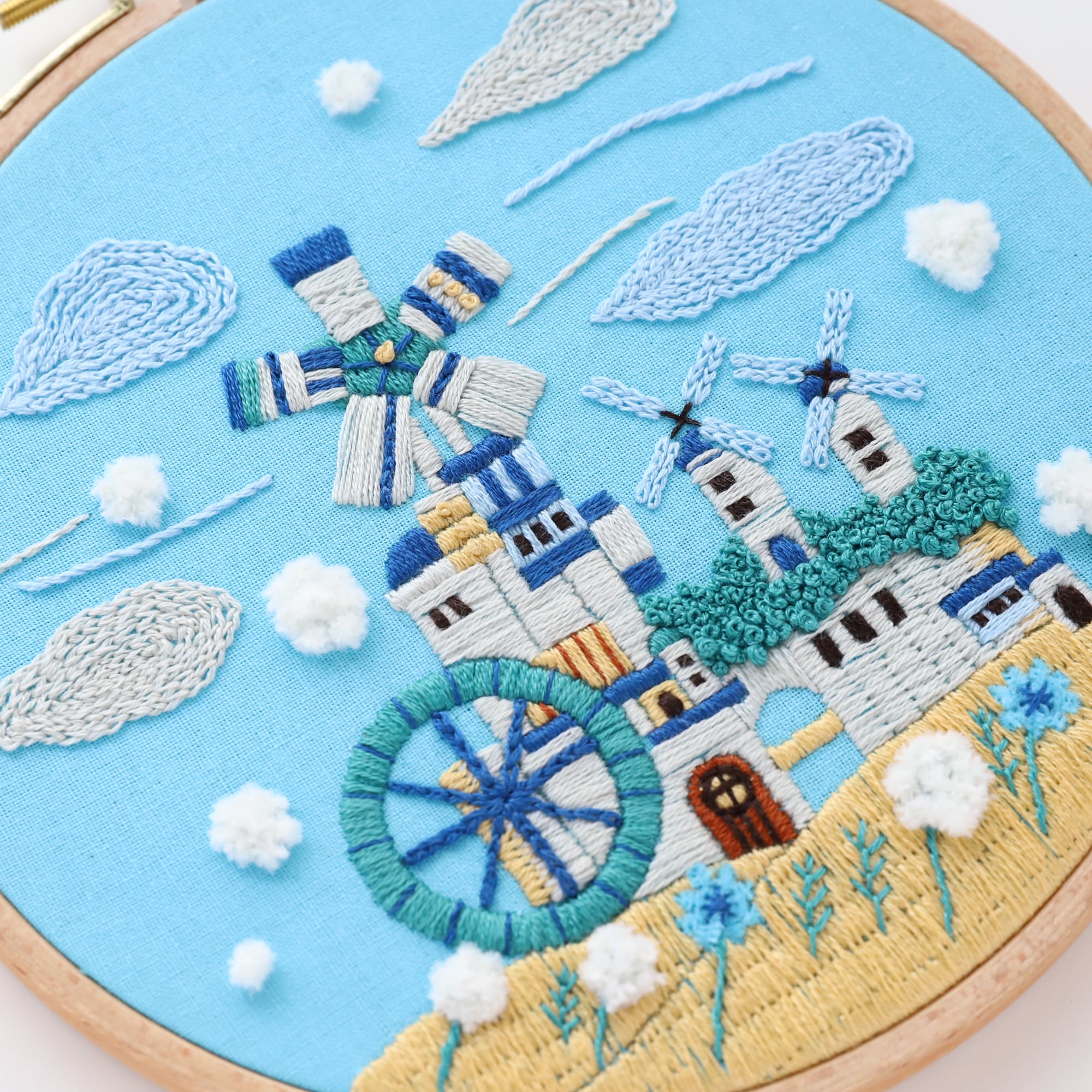 刺繍キット 「風の文明」《空想街雑貨店》 | 空想街雑貨店