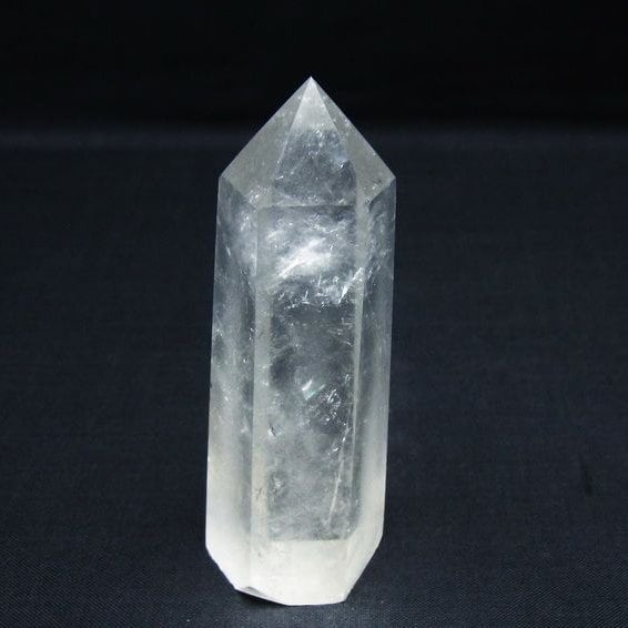 水晶 六角柱 ポイント 置物 一点物 142-9955