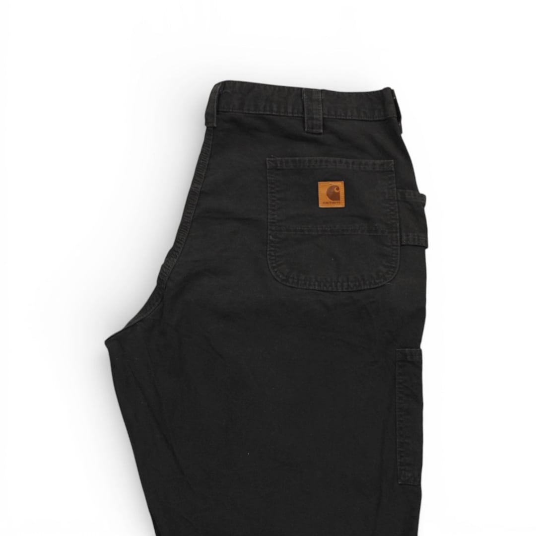 古着 Carhartt W40×L30 B151 Duck Work Pants BLK カーハート ダック
