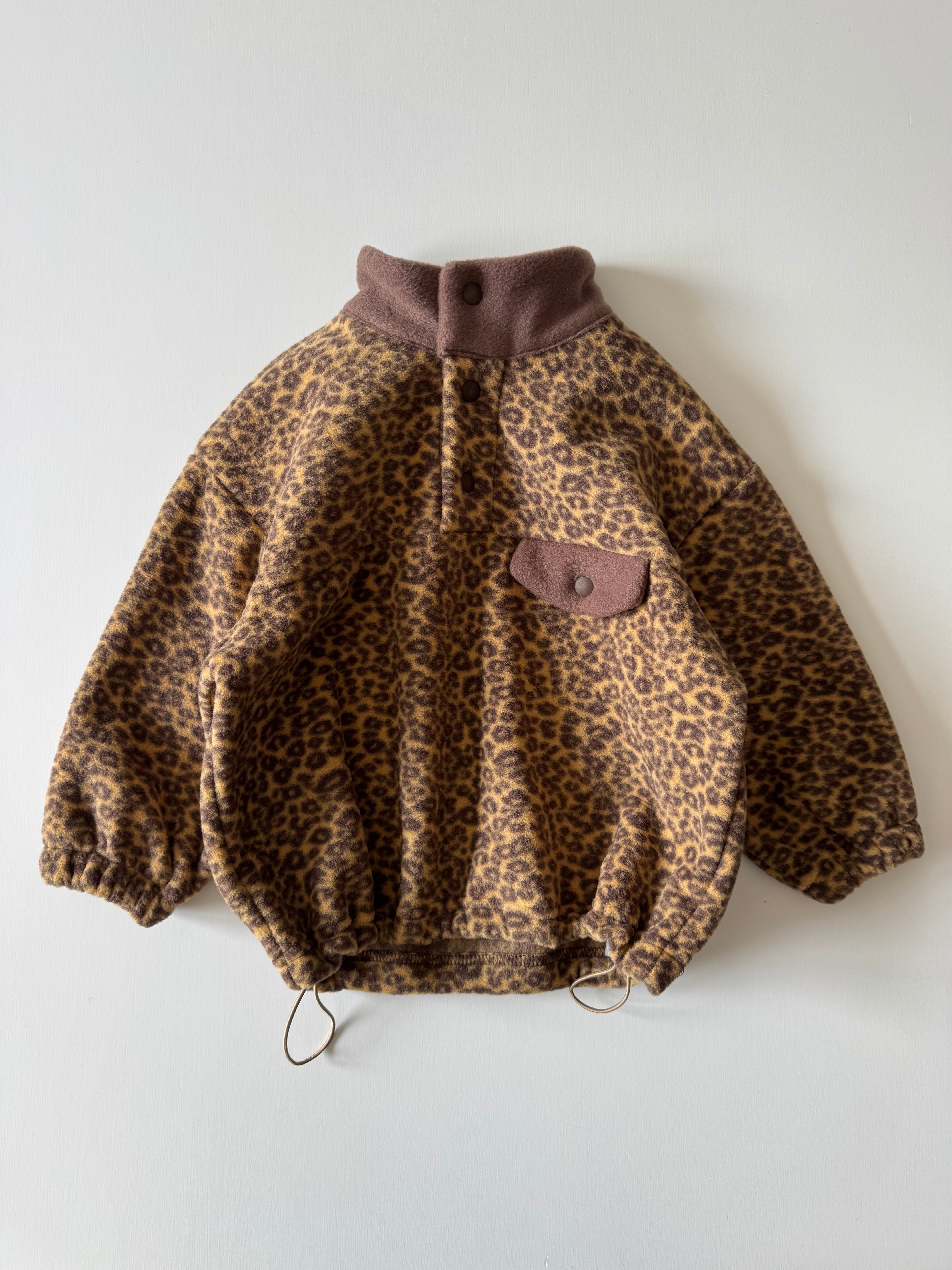 レオパードフリースプルオーバー(130〜160cm)4256