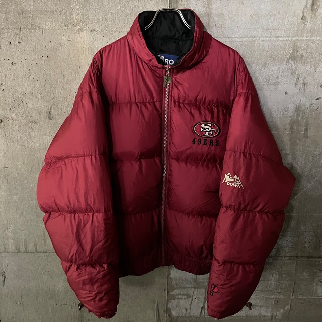 〖NFL〗49ers team embroidery down jacket/フォーティナイナーズ チーム刺繍 ダウン ジャケット/xlsize/#0423