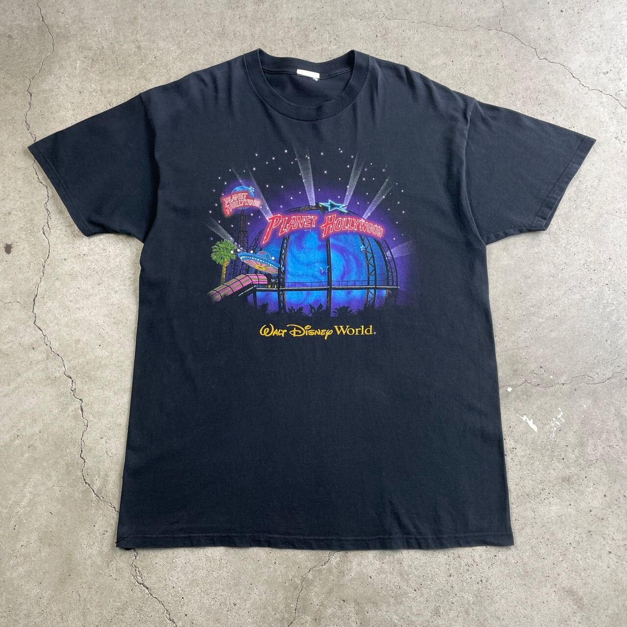Disney ディズニー プラネット ハリウッド プリント Tシャツ メンズXL 