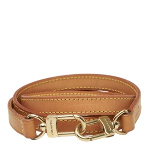 ルイ ヴィトン ショルダーストラップ ブラウン ゴールド ヌメ革 メッキ レディース LOUIS VUITTON 中古