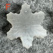 セレナイトスノーフレーク＊雪の結晶＊231234＊天然石カービング＊天然石インテリア＊置き物＊インテリアストーン