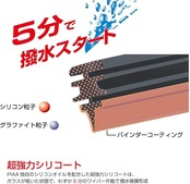 PIAA(ピア) ワイパー ブレード 275mm 超強力シリコート 特殊シリコンゴム 1本入 呼番17RS リヤ専用 WSU28RS