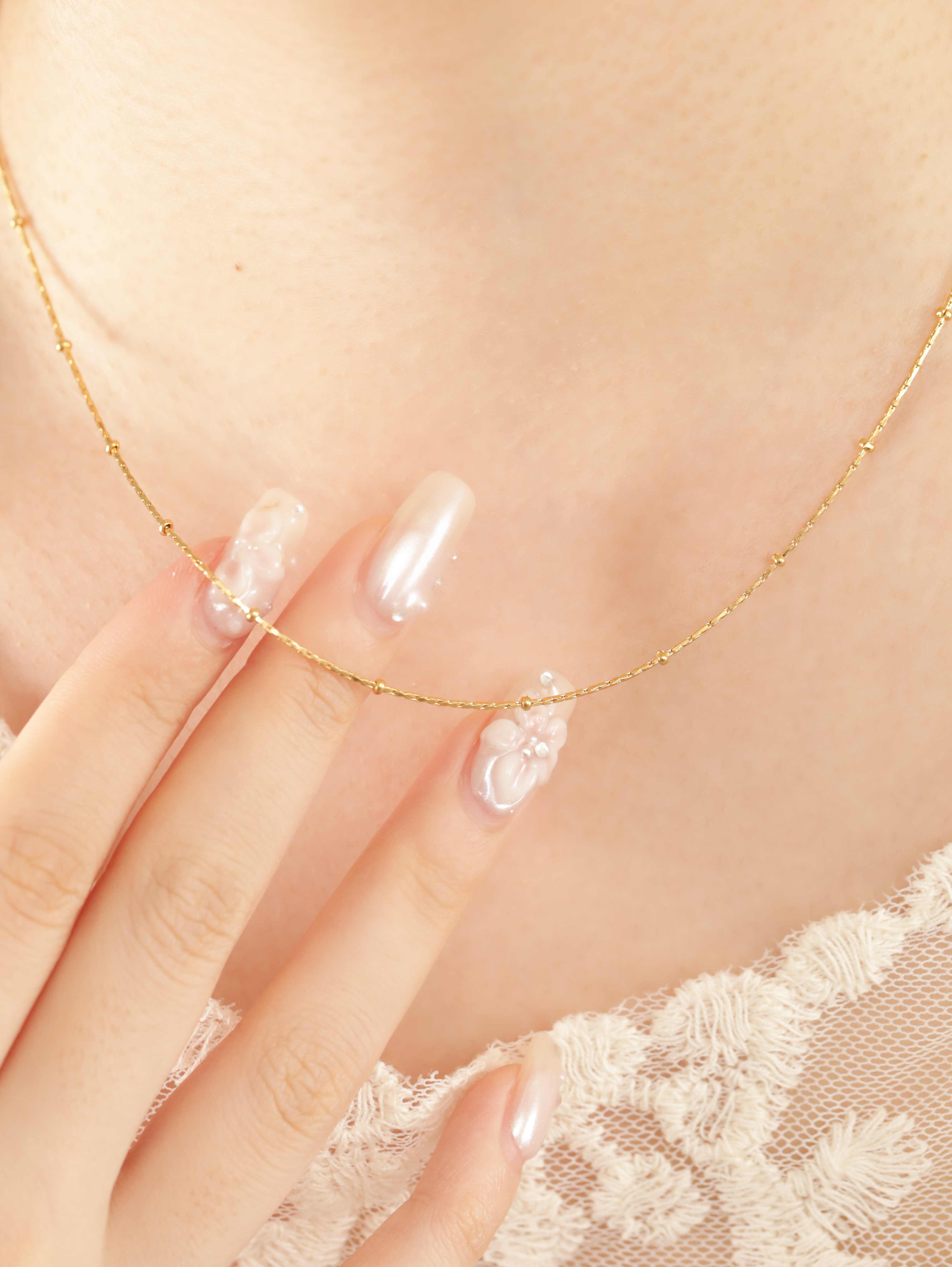 316L dot chain necklace #n39