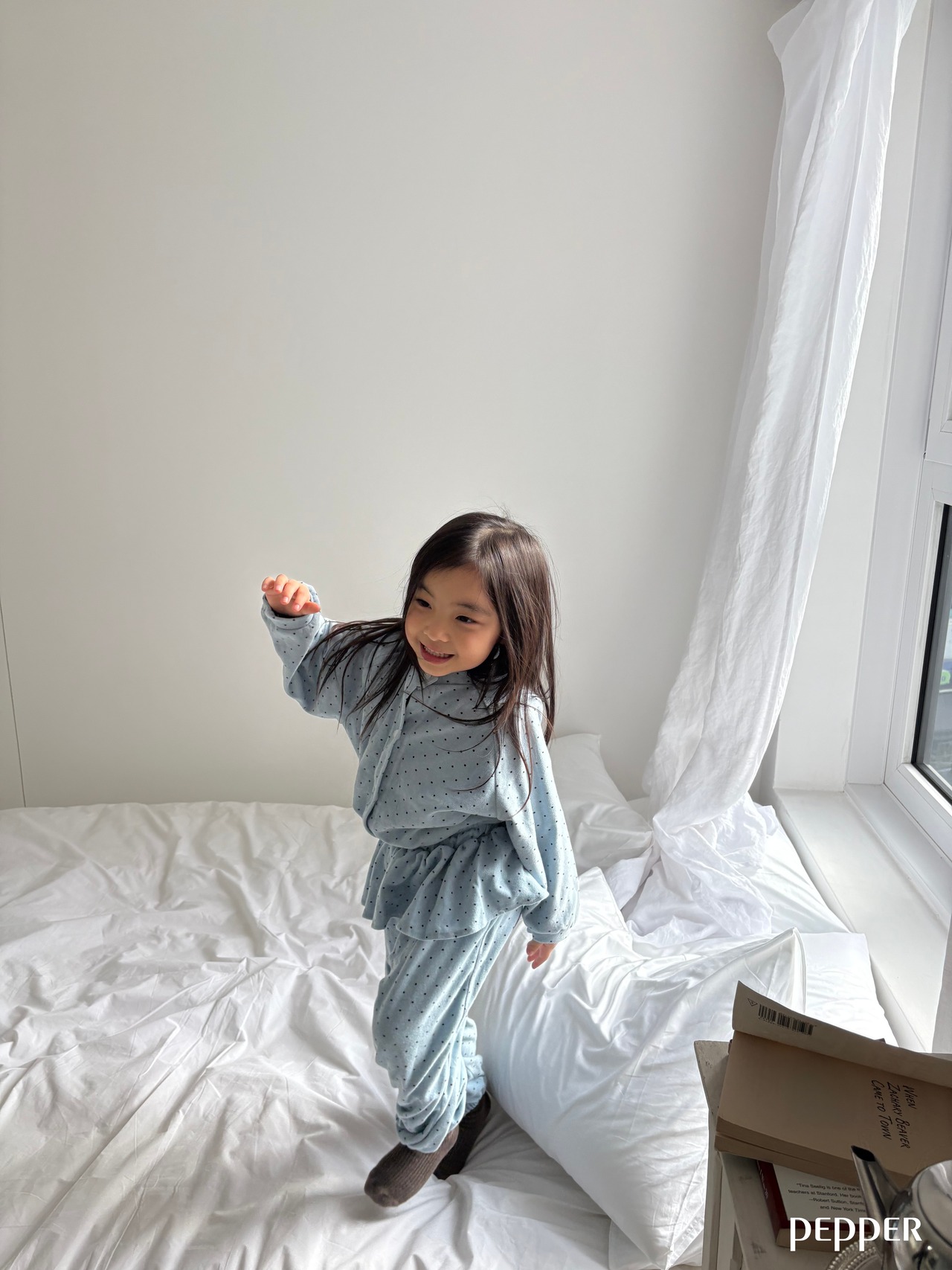 PEPPER 26/SPDot terry cardigan