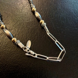 ブライト（Bright）ネックレス（Wave Hematite) スリーピングビューティ 50〜55cm