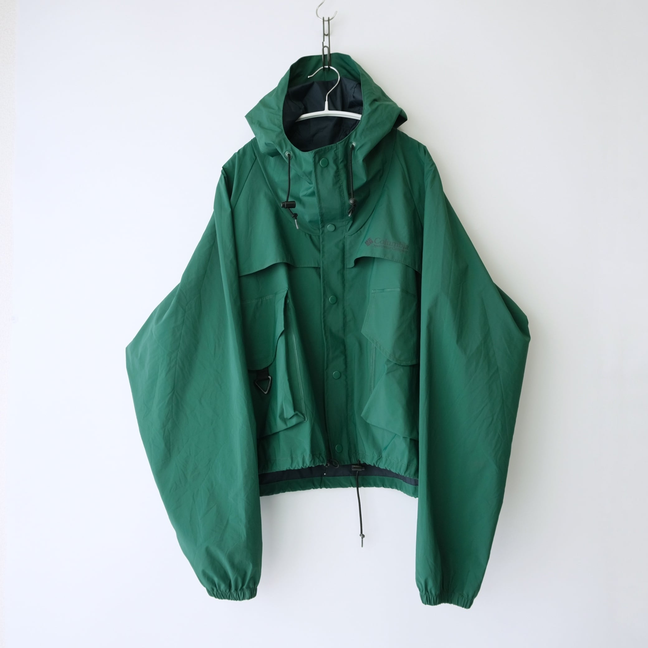 【Columbia】PFG 90's PVCフィッシングジャケット 緑 L RE:FOUND