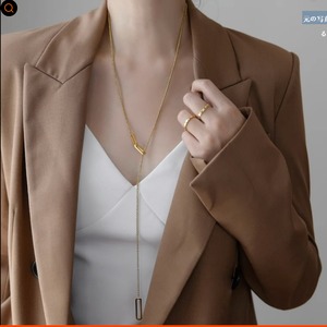 長方形型　ロングネックレス　G0264